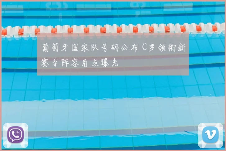 葡萄牙国家队号码公布 C罗领衔新赛季阵容看点曝光